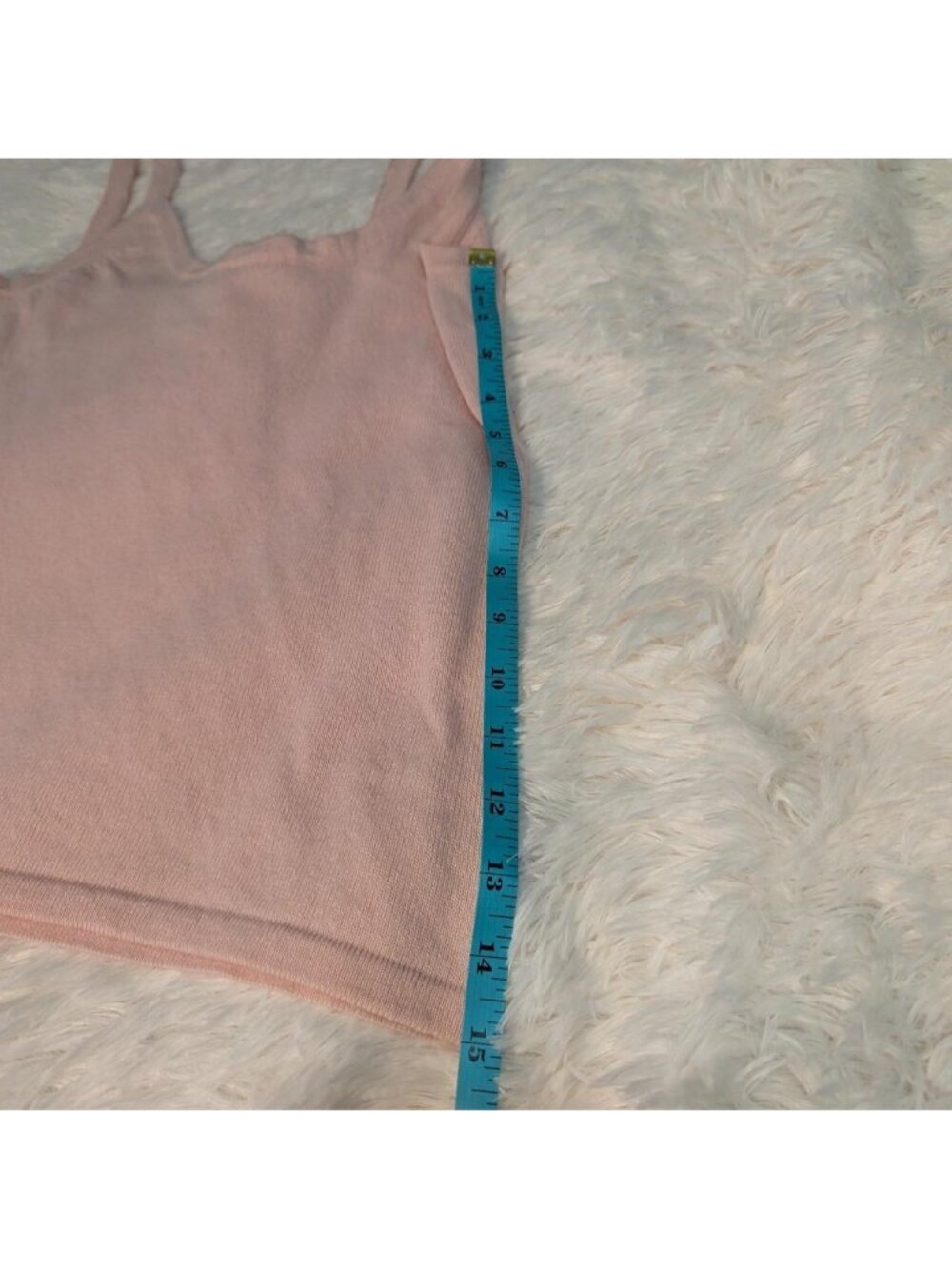 Vintage Cache Cashmere and Wool Baby pink tank top - Picture 5 of 7
